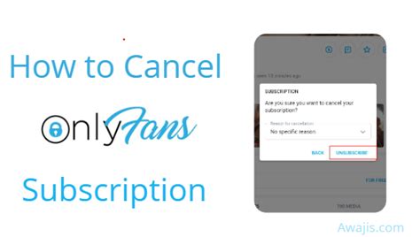 how to unsubscribe from onlyfans|Quick and Easy Steps to Cancel Your OnlyFans Subscription